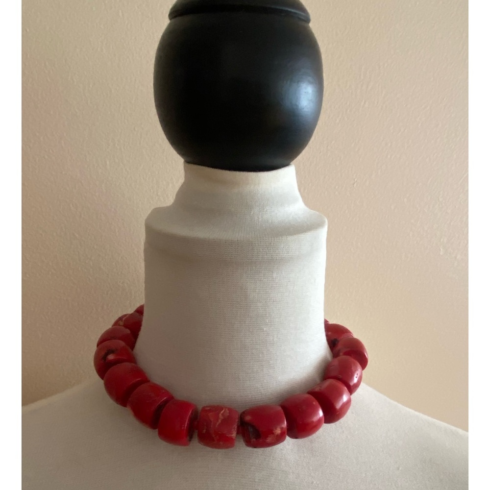 NWT KENNETH LANE coral NECKLACE 16”